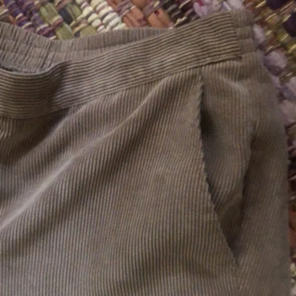 Tan cords- elastic back- 10 petite, pockets- Alfred Dunner